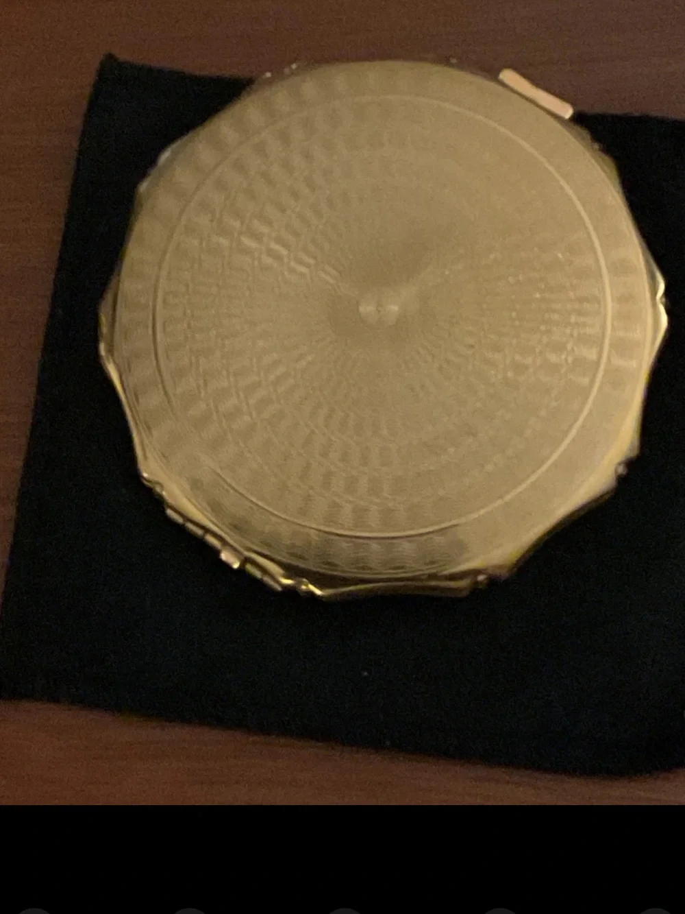 Vintage KIGU Gold Tone Mirror Compact W/ Sleeve England